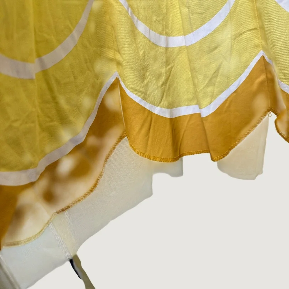 Disney Unisex Beauty and the Beast Apron Set OS Yellow Blue Belle Beast Cosplay